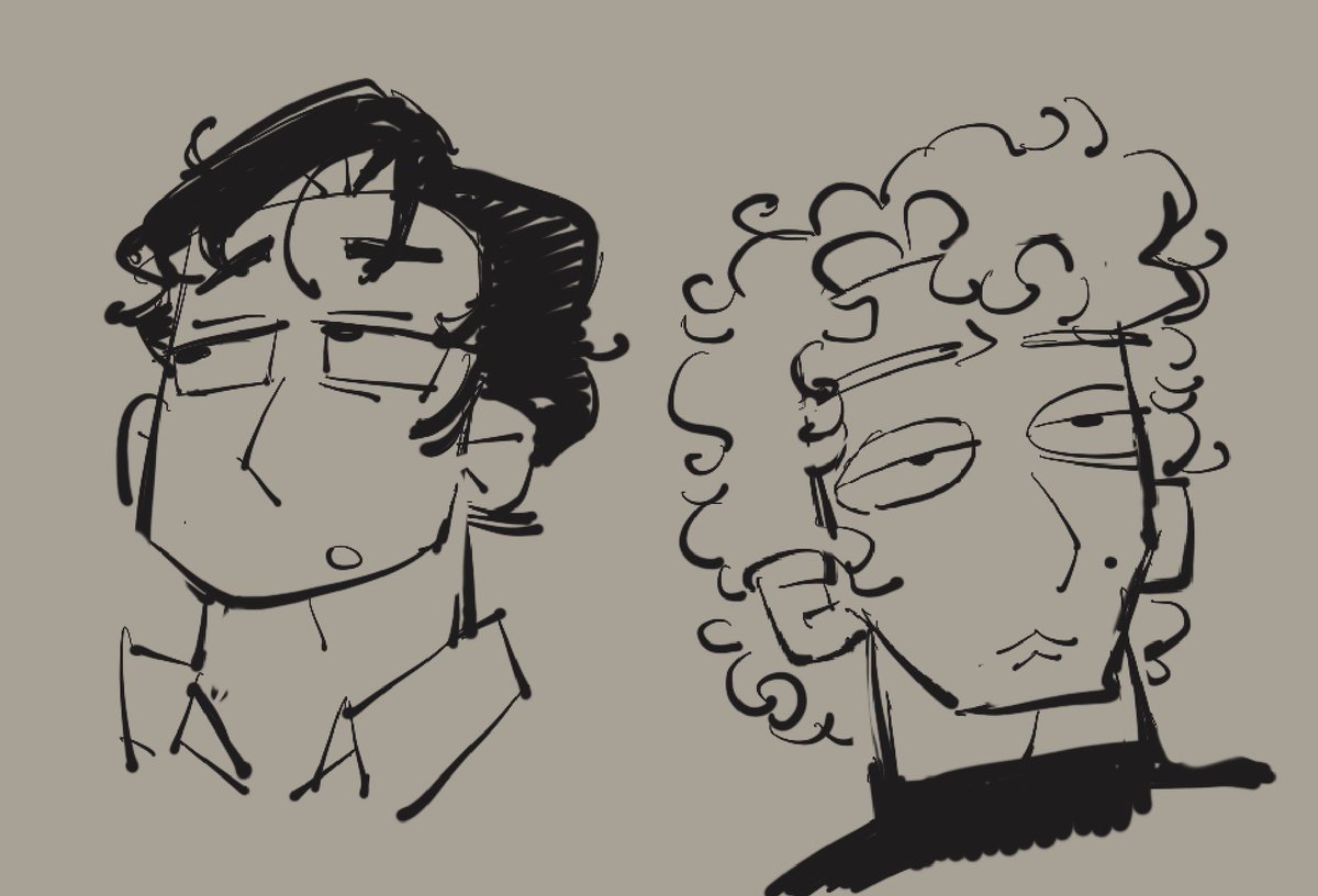 Dunno anything about either of these guys but I just wanted to draw them