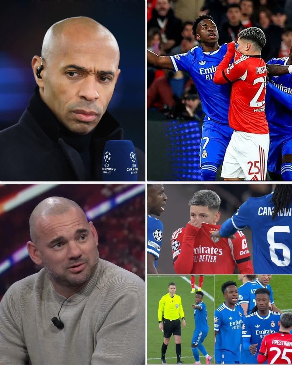 ⚠️ Thierry Henry: "Vamos a ver qué gran hombre es Prestianni. Él se cubrió el rostro, no puede decir que no dijo nada".

⚠️ Wesley Sneijder: "Prestianni debería ser un hombre y no taparse la boca al decirle eso a Vinícius. Si lo vas a decir, al menos dilo sin taparte la boca".