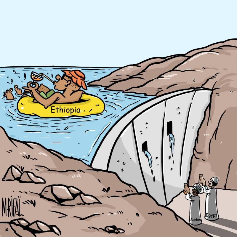 Slander1960's tweet photo. @khaledmahmoued1 Soon ethiopia will charge you every drop of water. https://t.co/Y195jJsEnA