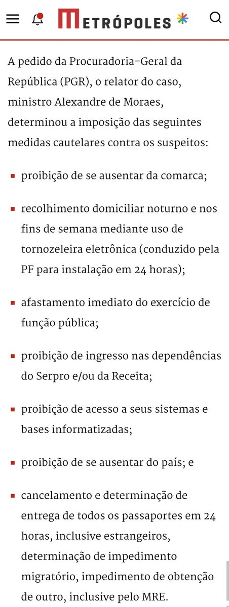 Na ditadura do STF é assim, servidores que identificaram movimentações financeiras suspeitas de parentes de ministros do STF (eles não tem direito a privilégios), e esses servidores são punidos e estão praticamente presos por ordem do maior beneficiário dos possíveis crimes!