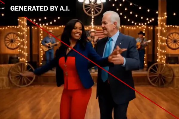 adamscochran's tweet photo. 1) Talarico has flat out denounced attack ads in general.

2) Talarico’s redbox does not call for attacks on *any* opponent. Crockett’s redbox is requesting attack ads on Talarico. (Image 1)

3) Talarico actively wants to ban SuperPACs.

4) The ads she is talking about from this PAC has a dark grungy video filter over the entire ad. (Image 2) so everyone appeared darker…

The only other ad or media running in Texas right now featuring Crockett was the Ken Paxton ad which used an AI caricature of Crockett dancing with John Cornyn (image 3)… and that one I could see you wanting to complain about.

It’s disappointing to see Crockett triple-down on this approach of identity politics and calling her opponent a racist, when he has done nothing but praise her, and advocate against attack ads and SuperPACs the entire time.