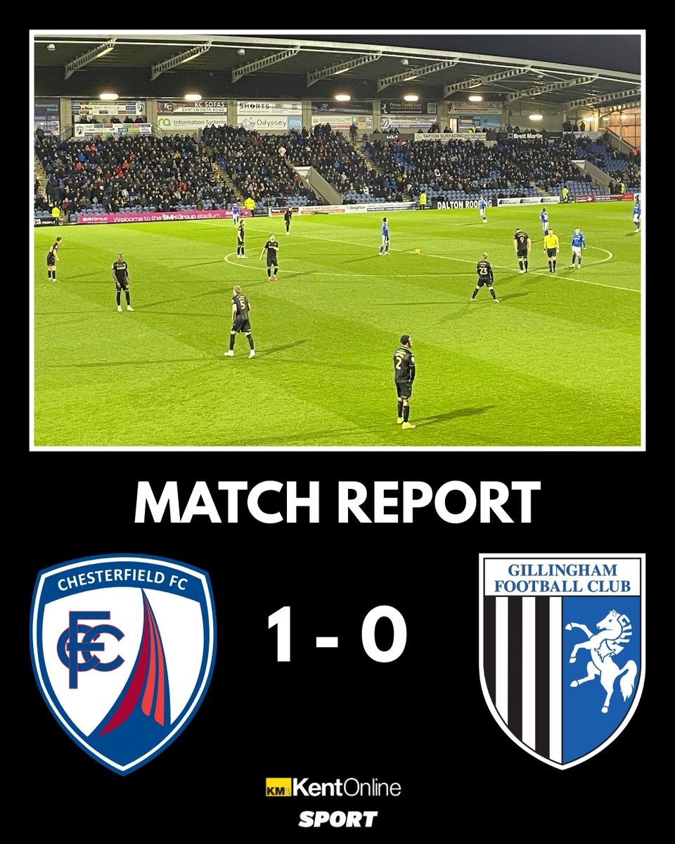 Report from Chesterfield as the Gills are beaten on the road for the second time in four days…
kentonline.co.uk/medway/sport/r…
