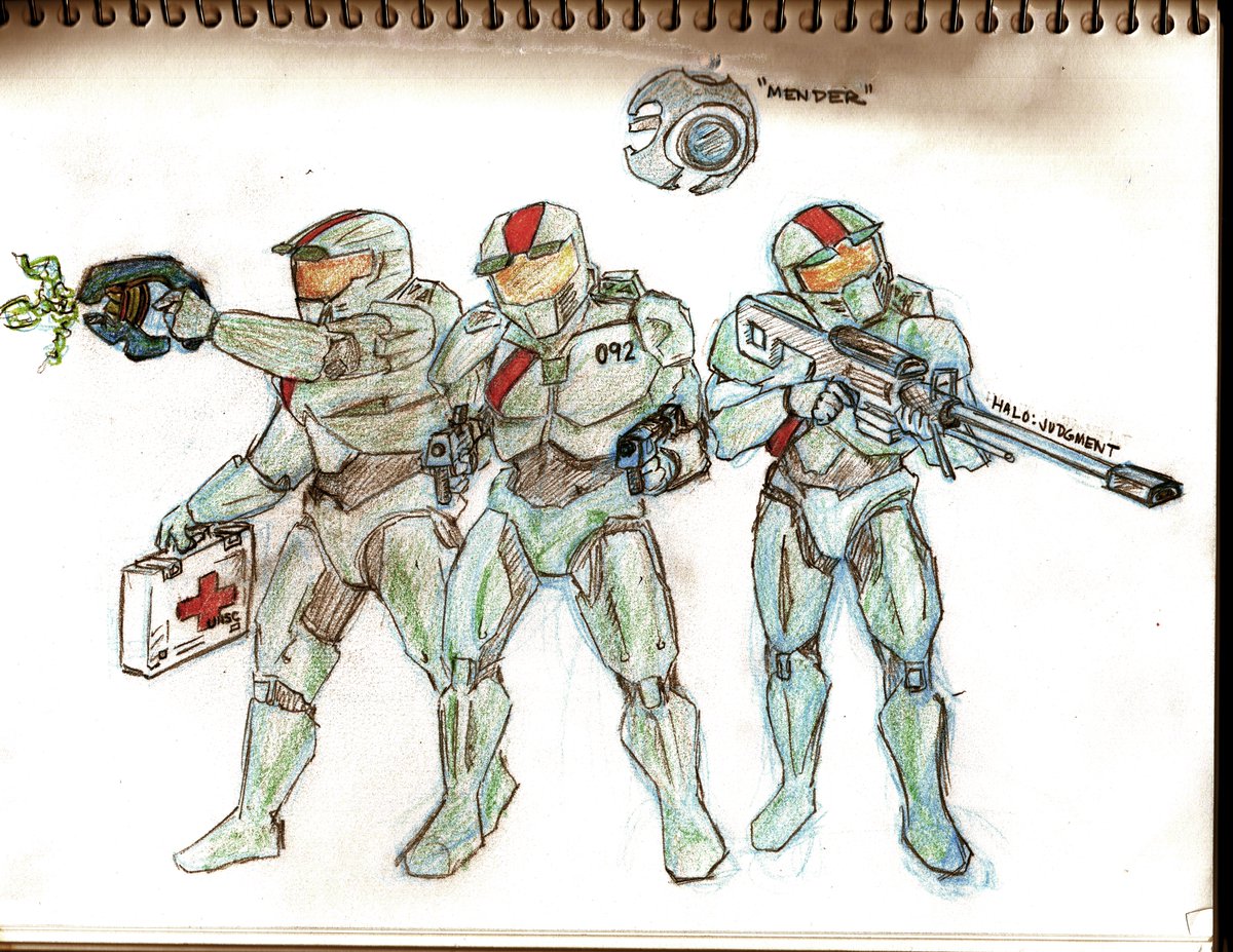 Red Team. (What's Douglas shooting at?) #Halo #HaloJudgment