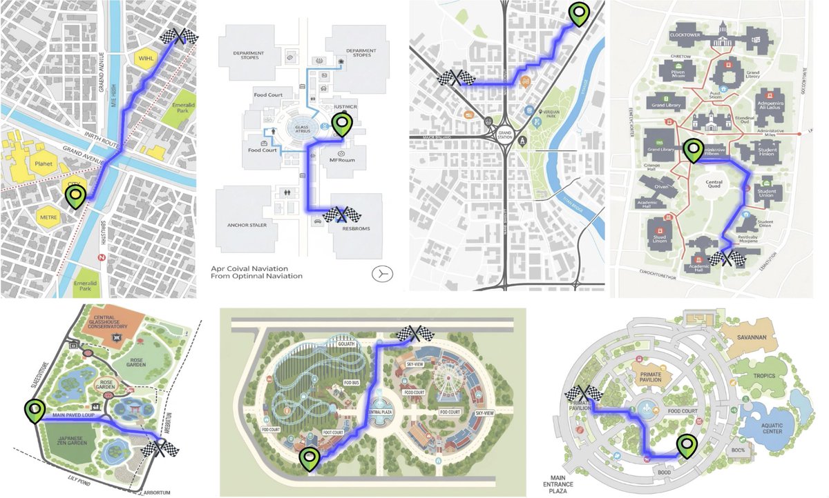 A critical gap in modern AI isn't language or vision. It's spatial grammar. And it reveals a fundamental data bottleneck.

We built MapTrace, a fully automated, generative AI pipeline (models act as creators/critics) to generate 2M high-quality map-path pairs. The result:
