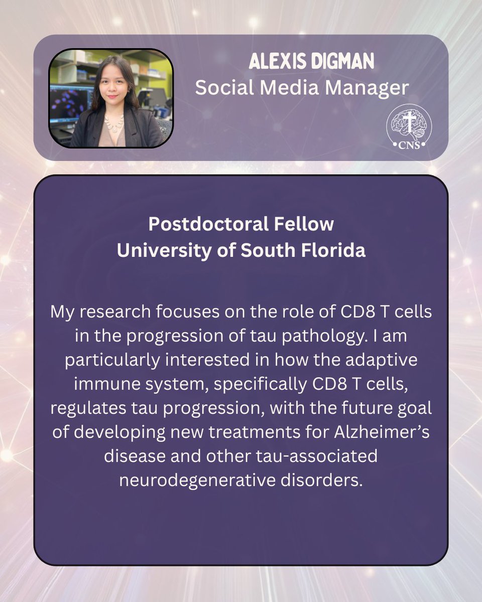 ChristianNeuro's tweet photo. 💫 Meet the Team:
This week, we’re excited to highlight Alexis Digman, Social Media Manager for the Christian Neuroscience Society!

#MeetTheTeam #ChristianNeuro #ScienceAndFaith #FaithInScience #CNSCommunity https://t.co/zB4AzHY7sl