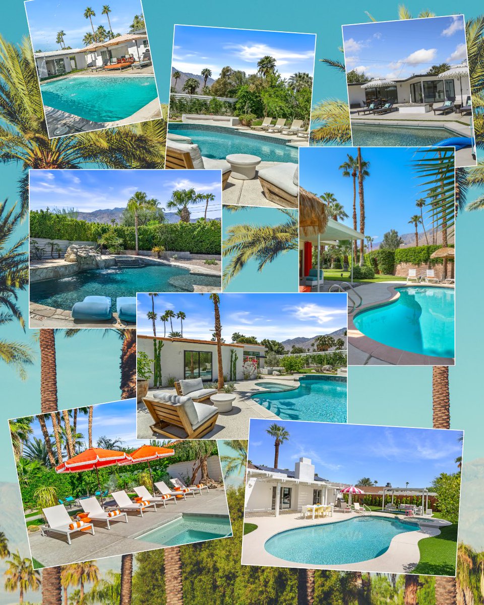 PoolsideRentals's tweet photo. Pick a pool… any pool 😎🌴
Festival season is almost here and the countdown is on. Whether you’re headed to Coachella or Stagecoach, your home base should come with palm trees, sunshine, and a pool made for pre-shows, after-parties, and mid-day cool downs. https://t.co/heP7q8mLR6