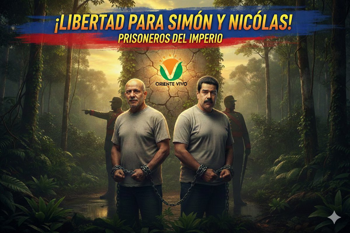 OrienteVivoCol's tweet photo. Libertad para Simon Trinidad y Nicolas Maduro, PRISIONEROS DEL IMPERIO @ConElMazoDando https://t.co/hhiCjTizH3