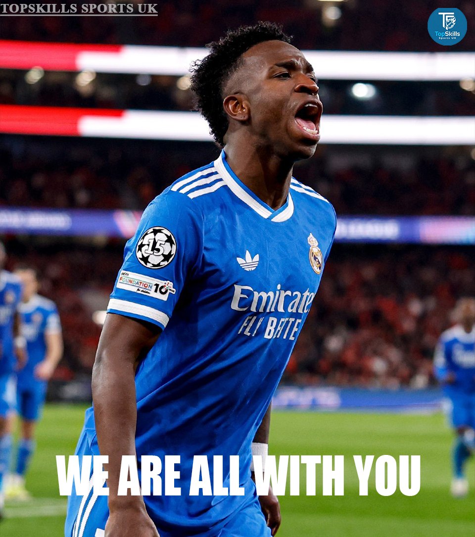 🚨💣 No player in modern football has suffered more racism than Vinicius Jr. Absolutely NO ONE. 😔🖤

They target him relentlessly because he is one of the most electrifying talents in Europe — because he dares to be brilliant while Black.

Vini, we are with you. Day after day,