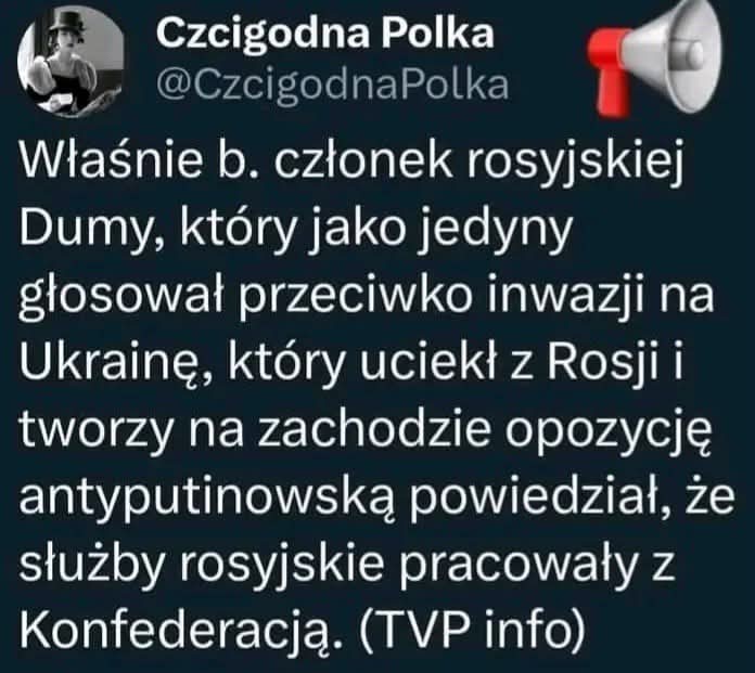 Konfederacja przybudówka Putina.