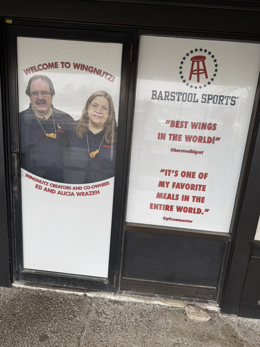 wifey got her cast off today nearby so naturally we had to get our first wingnutz experience 🔥 did not disappoint <a href="/BarstoolBigCat/">Big Cat</a> <a href="/PFTCommenter/">PFT Commenter</a> <a href="/PardonMyTake/">Pardon My Take</a>