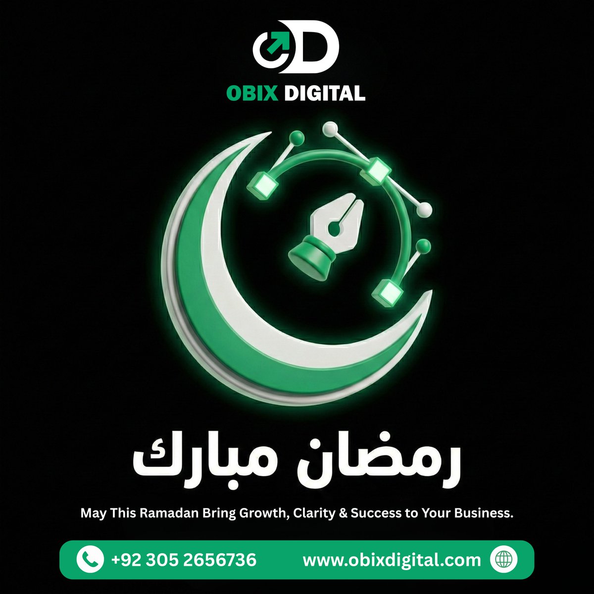 obixdigital's tweet photo. Ramadan Mubarak 🌙

May this blessed month bring clarity to your vision, growth to your brand, and success to your business. Let’s build something meaningful this Ramadan.

#ramadanmubarak #ramadan2026 #blessedmonth #entrepreneurlife #businessgrowth #growthmindset #obixdigital https://t.co/UloHjAbedl