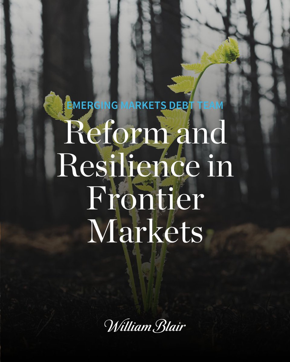 Frontier markets continue to present a range of yield and reform trends if you know where to look. In our latest allocation shift, one market leads across both hard &amp; local currency. Find out which one here: w-blair.com/9b9J50YhlWL