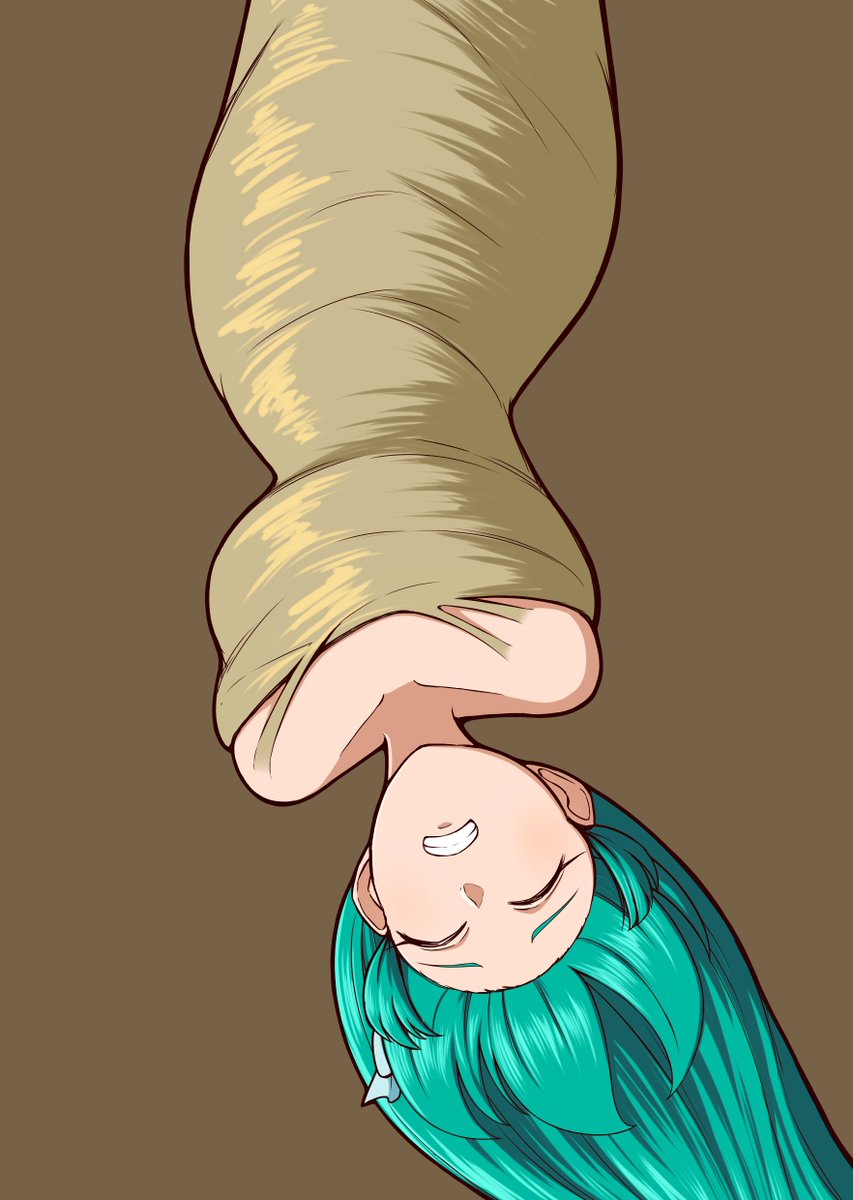 3人組粘液逆さ吊りは1人ずつラフから描き直していくことにしました。 キャラクターは教えていただいたトレスマジアという3人組にしました。 