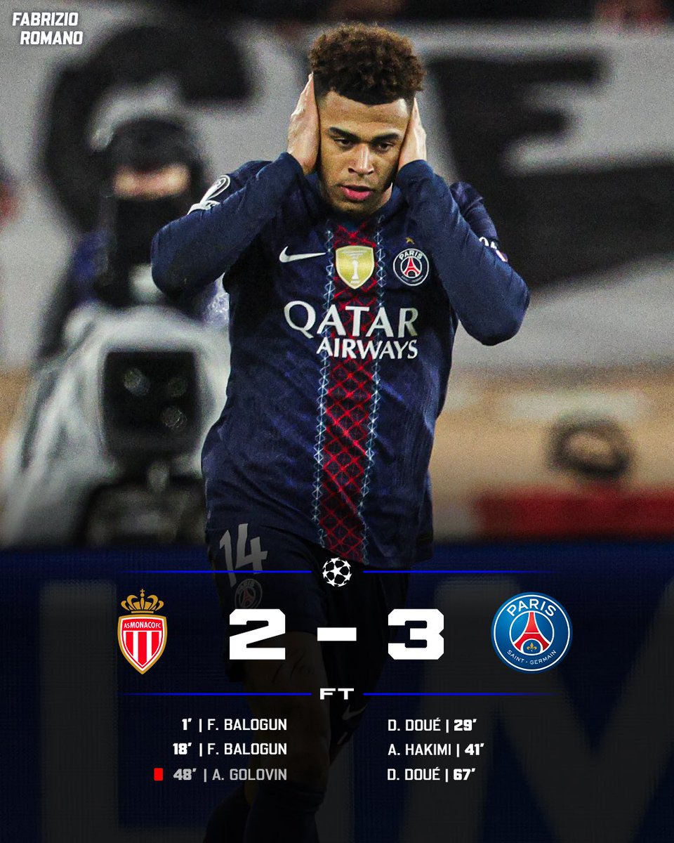 Désiré Doué leads PSG comeback vs Monaco! ❤️💙

Who’s been your Man of the Match?