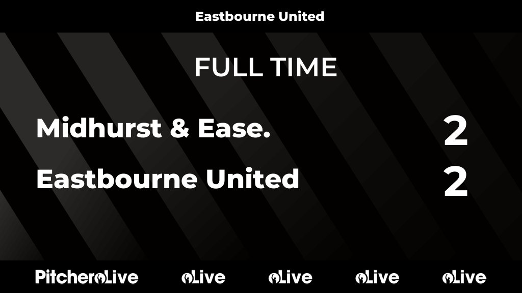 FULL TIME: Midhurst &amp; Ease. 2 - 2 Eastbourne United
#MIDEAS #Pitchero
eastbourneunitedafc.com/teams/32844/ma…