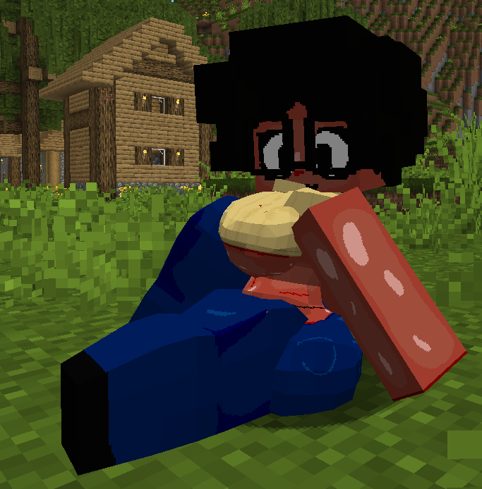 avadaver's tweet photo. also been updating the hell outta my minecraft model learning more blockbench (1st image is Blender, which I'm currently learning how to use) https://t.co/HsmLrjVAe6