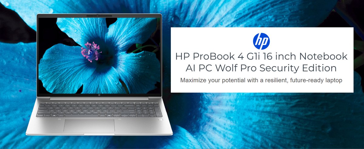 We’d like to thank <a href="/HP/">HP</a> for today’s training sessions, which included the ProBook 4 G1i Notebook AI PC Wolf Pro Security Edition. It features a 225U processor, 16GB RAM, 256GB SSD and a 16" WUXGA display. Find it here: provantage.com/~7HEWWK7N.htm