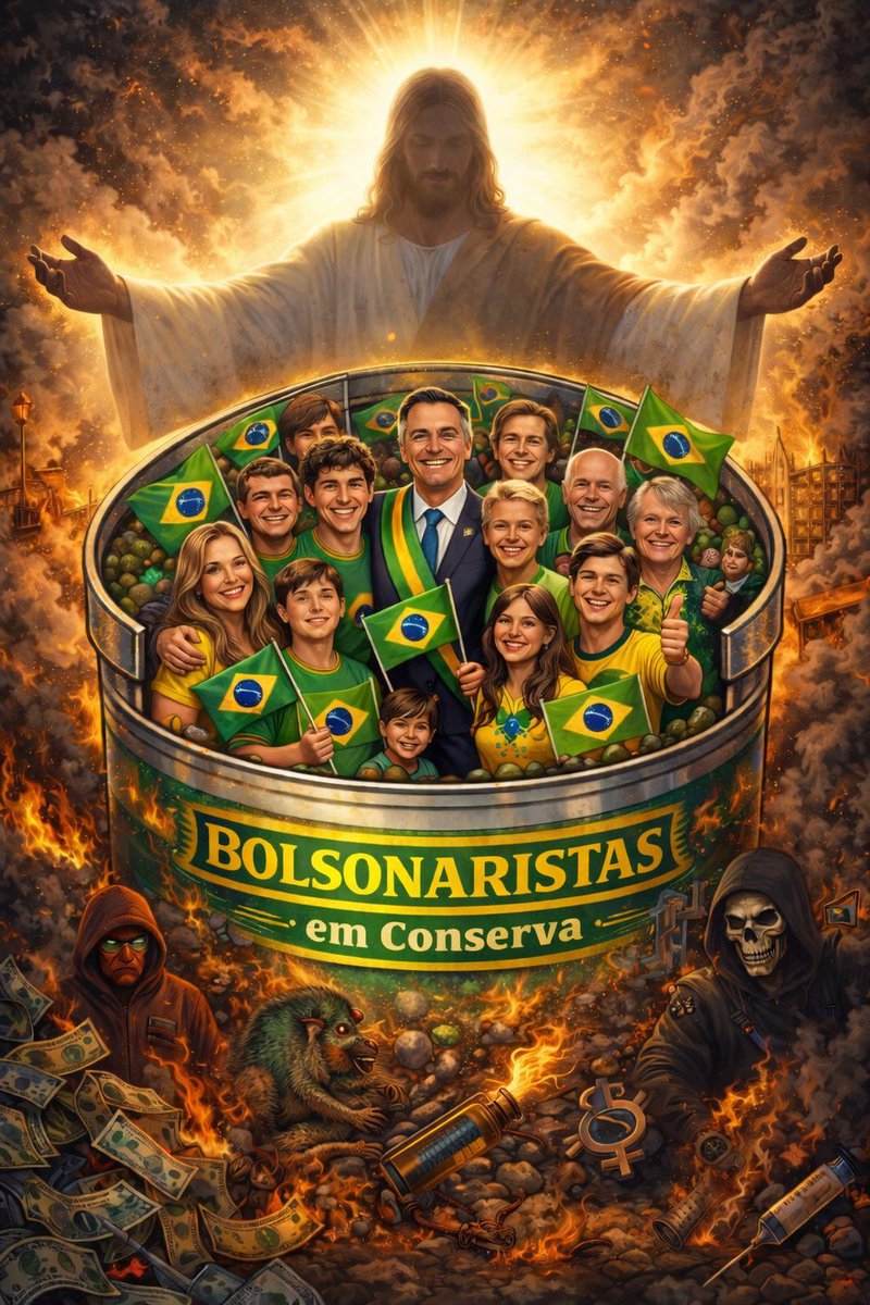 Bolsonaristas em conserva.
Aqui ficam os que não se dobram, não se calam e não trocam princípios por aplausos.

Lealdade a quem não se entregou, resiste à maldade e segue firme na luta pela nossa liberdade 🇧🇷✝️