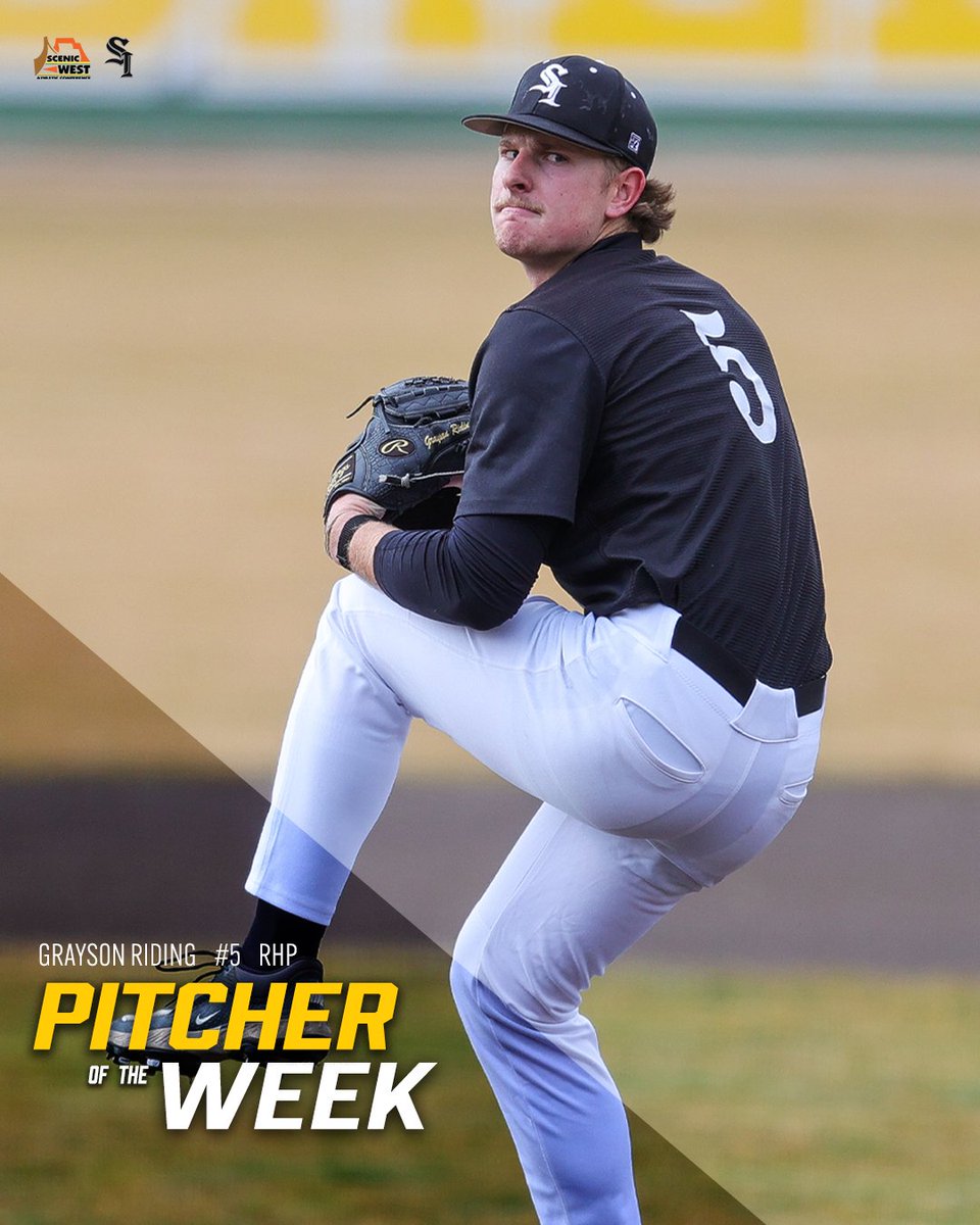 CSI_Baseball's tweet photo. Our Ride or die. @griding20 is your SWAC Pitcher of the Week!

Riding against CMU last week: 0 hits. 0 runs. 6 strikeouts. Only 2 hits. All 7 innings. Enough said. https://t.co/y6a330pMWc