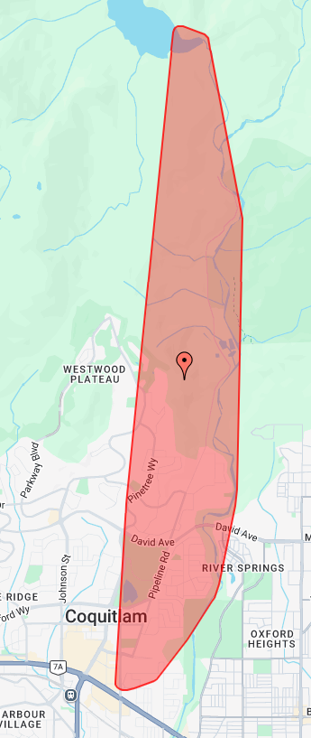 bchydro's tweet photo. Crews have been assigned to an outage affecting 5,303 customers in the #Coquitlam area. Visit our mobile site for updates: https://t.co/Qt6vlQqPUy https://t.co/HIe9fAnqsy