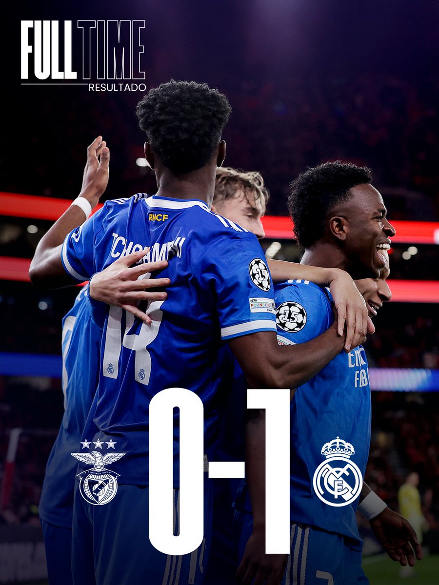 نهاية الـمباراة:

ريال مدريد 1-0 بـنفيكا
 
• ذهاب الملحق المؤهل لدور الـ16✅️

• الاياب في ملعب الـريال🤯🔥