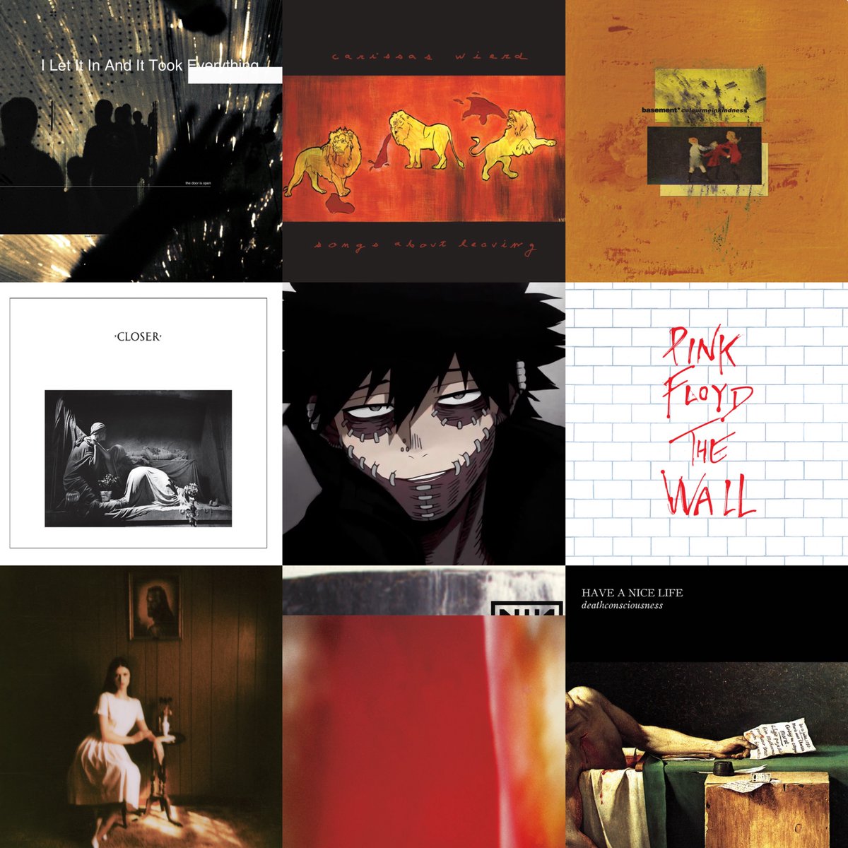 dabixreader's tweet photo. Dabi variants as albums cuz I wanted to contribute to the trend #begentlewithme https://t.co/p3ZiczWVuF