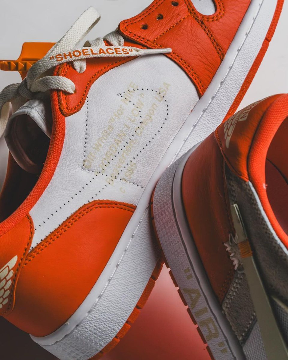 JustFreshKicks's tweet photo. Off-White x Air Jordan 1 Low OG "Starfish" customs 🍊 https://t.co/7HTzqTs5TO
