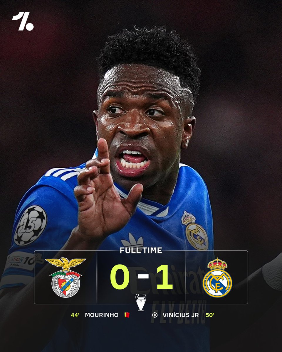 maii7d's tweet photo. ريال مدريد يتغلب على بنفيكا بهدف في مباراة إقصائية مثيرة بدوري أبطال أوروبا 😬🏆

جوزيه مورينيو يغيب عن مباراة الإياب في البرنابيو 🟥 https://t.co/C3CMgbSFcs