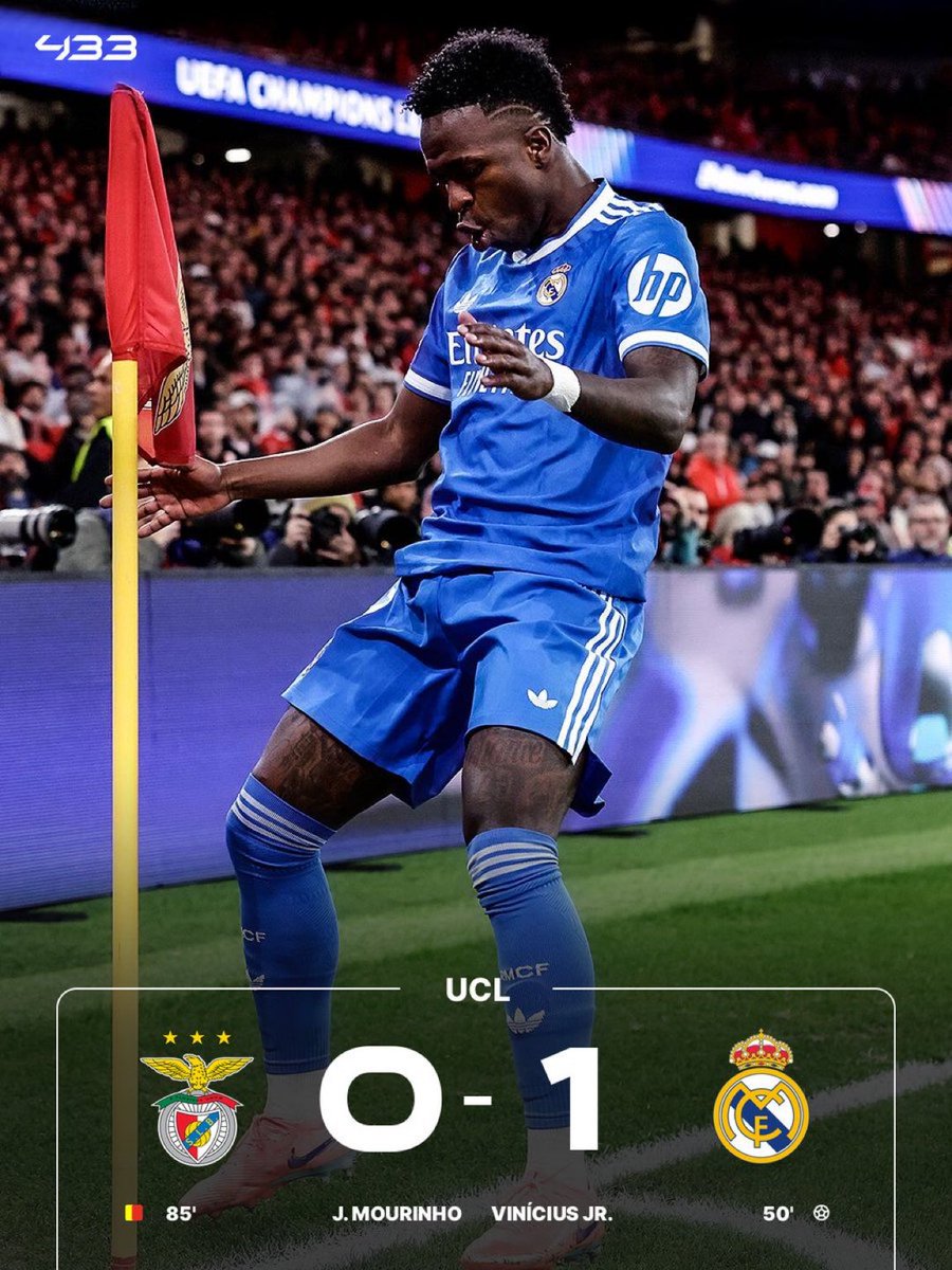 試合終了】 🇵🇹ベンフィカ 0-1 レアル・マドリード🇪🇸 マドリーが