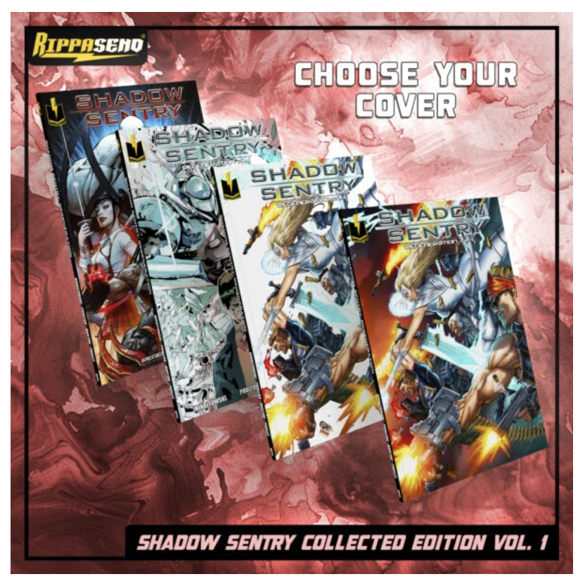 ericninaltowski's tweet photo. Over 250 Books sold and still climbing! Thanks for all the support!
Less than a month to grab the new Shadow Sentry Collected Edition from Rippasend!
https://t.co/LilakYh9cT
@RippaSend @TheRippaverse #rippasend #shadowsentry #comics #indiecomics #art #rippaverse https://t.co/GMV7CJjxen