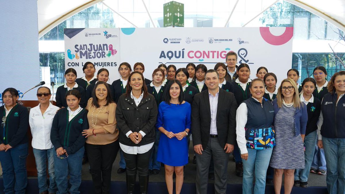 MarthaSotoQro's tweet photo. Arrancamos Nosotras en la Ciencia, que acerca a más de mil estudiantes al mundo STEM+, con el respaldo del sector productivo.

Con la Ruta Ella STEM+, fortalecemos oportunidades y redes de apoyo para las jóvenes.

#EllaSTEM #NosotrasEnLaCiencia https://t.co/u8BUh5xWnc