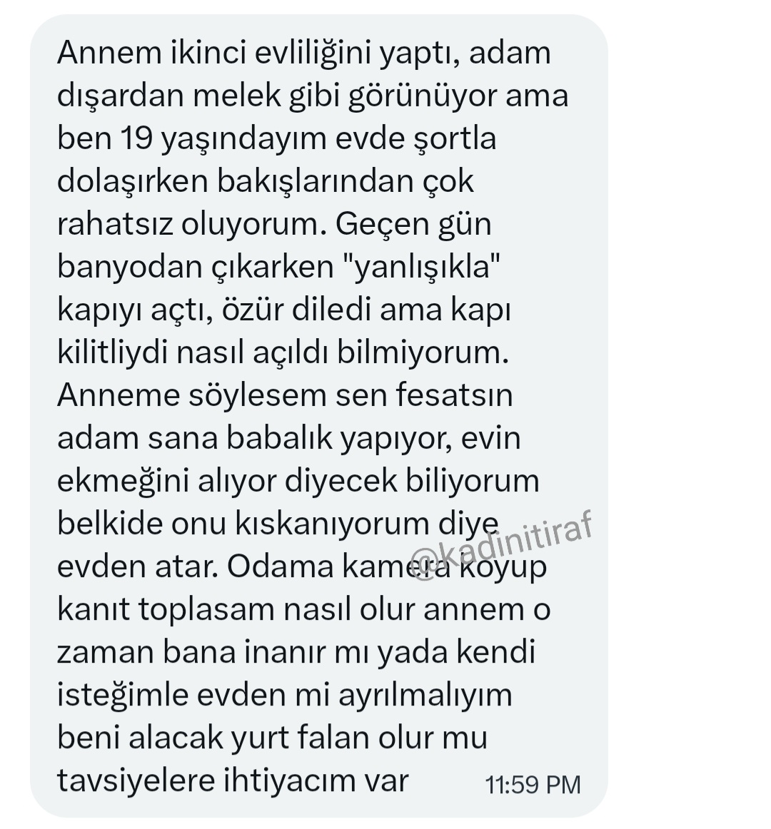 Kadınlardan İtiraflar tweet media