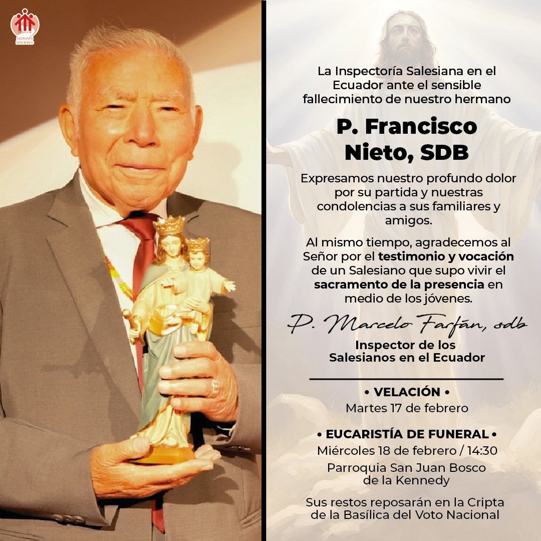 Ha muerto Taita Cura Francisco Nieto. Formador de juventudes desde el deporte, la educación, el afecto. Un discípulo digno de Don Bosco. Se nos va en Carnaval, porque él siempre fue alegría. Un poco de nuestra niñez y juventud que se arranca.