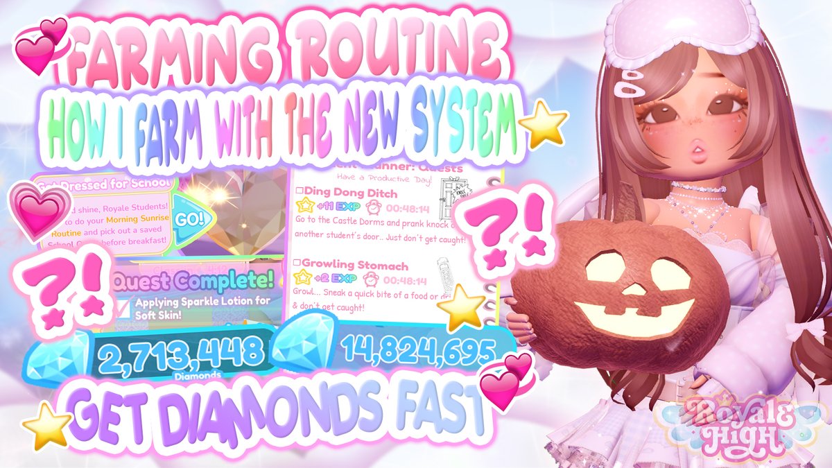 need a farming routine?! 🤔 I GOT YOU COVERED! 💌 #royalehigh ...