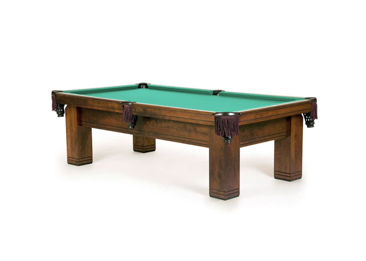 The Coronado’s simple straight lines will complement contemporary or traditional décor settings. A great value for an American entry level pool table. 

- 3 piece 1" thick backed slate
- K66 style Sure-Shot® live Gum Rubber cushions
- Made in the USA

intlbilliards.com/collections/ru…
