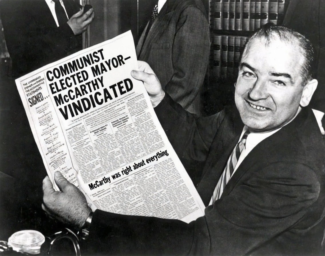 MrClaude1950's tweet photo. We are fighting communism now in congress, in schools, and on the streets. Communism is NOT an alternative political view, it is an existential threat to the west. We didn’t listen to two great prophets of the last century, Sen. Joseph McCarthy and General George Patton. 

Patton wanted to invade Russia with his 1st Army and end communism’s influence in the eastern hemisphere. When Patton was killed, McCarthy at least tried to keep it out of american politics and culture. He was politically assassinated for trying and here we are today. Over half of democrats refused to condemn communism BY VOTE!

￼
As far as DHS and ICE, I would prefer they shift their focus to kicking out communist in all their flavors whether citizens or not. 

￼