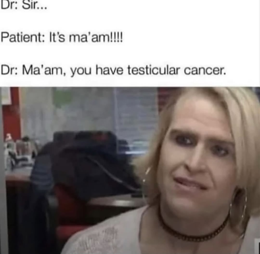 orbithm's tweet image. BASED DOCTOR

Biology always wins 💀😂