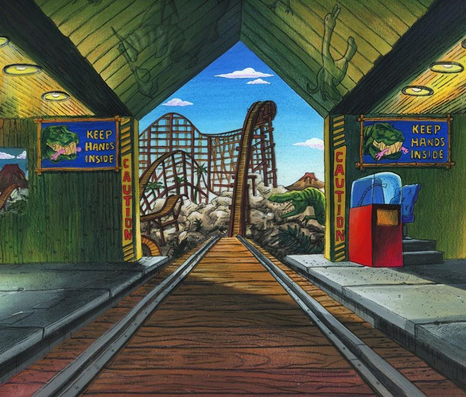 Dinoland’s background art had no right going this hard.