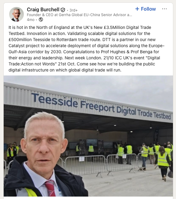 THREAD on the Catalyst Programme and why it's important for #IOTA. Meet Craig, the programme lead of Catalyst, an <a href="/iccwboUK/">ICC United Kingdom</a>-led initiative to accelerate the digitalisation of global trade corridors and supply chains. Here he's visiting the #IOTA Trade Testbed.