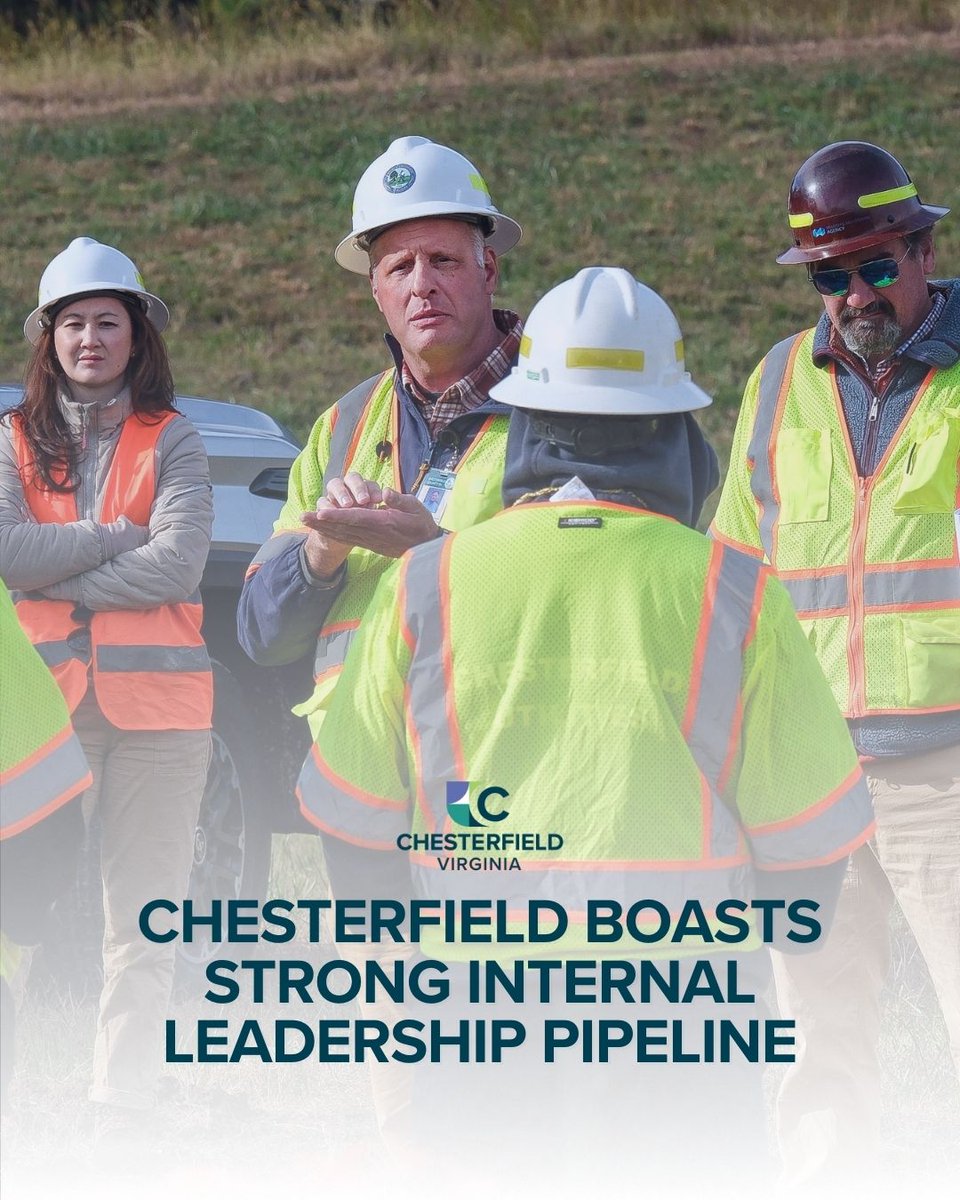ChesterfieldVa's tweet image. Chesterfield County continues to grow leaders from within through mentoring, training and career pathways.
 
Read more about how internal development benefits both employees and the communities we serve 👉 bit.ly/40hpCwM
 
#Cfield #LocalGovernment #PublicService