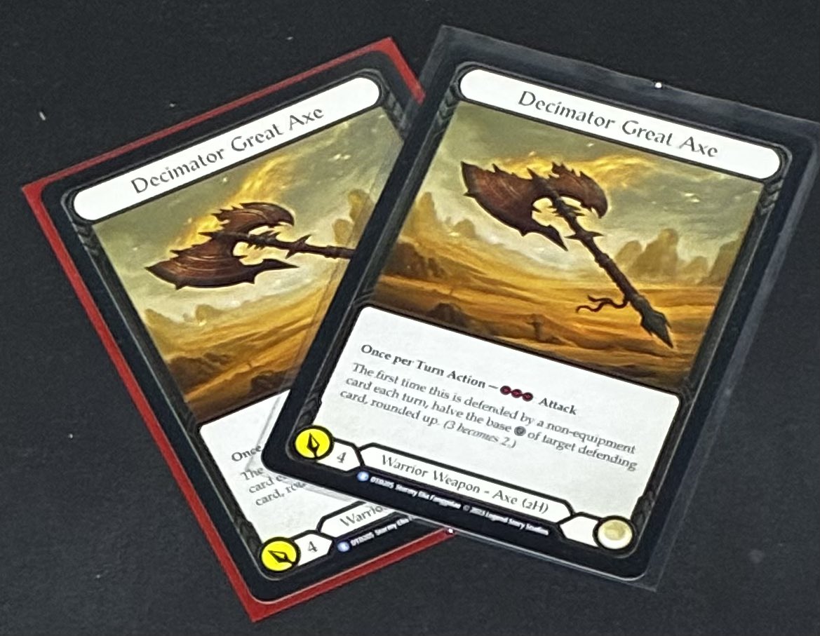 なんか出た当時ストレージに大量に刺さってた記憶がありますね
自宅のCF装備の保管場所から発掘
#fabtcg