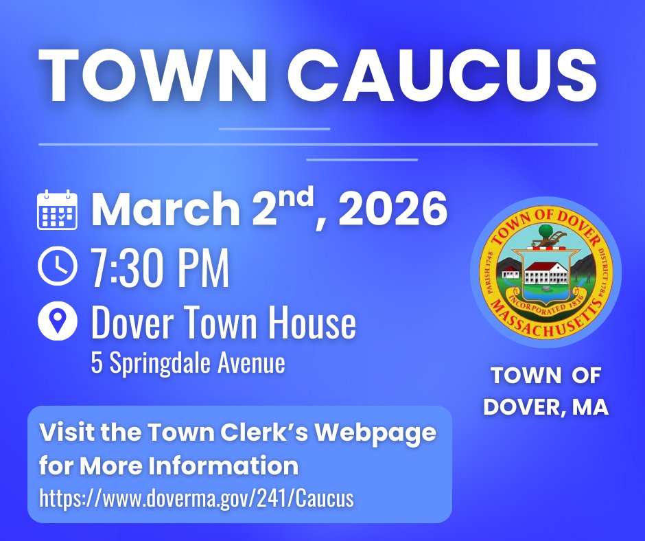 Town of Dover, MA tweet media