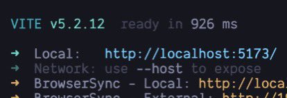cecoidev's tweet photo. Wait… Vite using 5173 because it spells VITE? https://t.co/9IiicJXGTQ