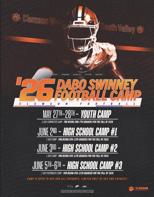 the1lucasilva's tweet photo. Thanks to @CoachMattLuke for the camp invite! Excited to come down and compete at Death Valley!
@FootballIronton https://t.co/wUwbJT9m2Y