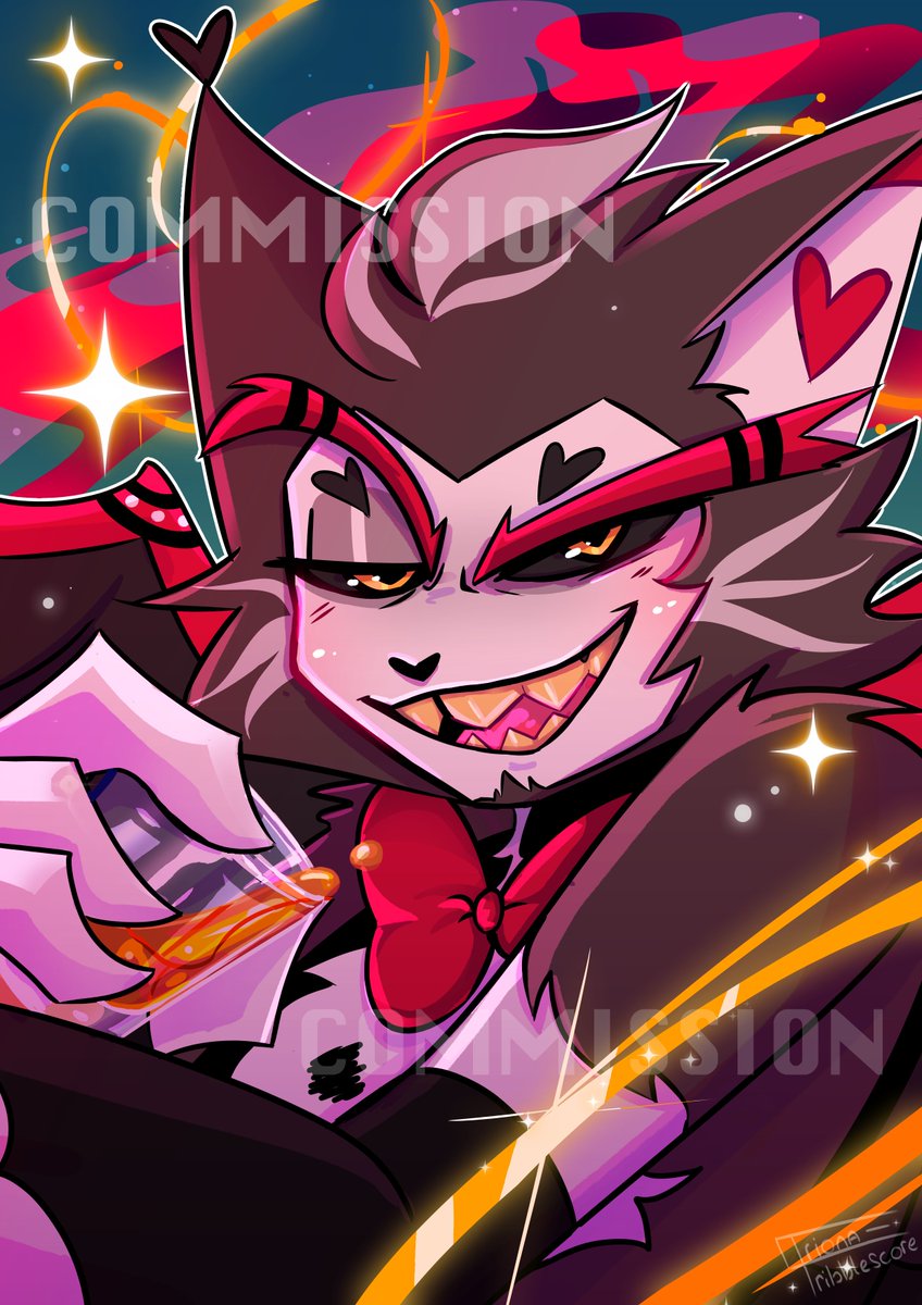 My favorite type of commissions are the ones where I simply just get to draw my faves <333 
This handsome man was for the wonderful <a href="/hvsk3r_0/">Husker🍺-*.</a> 
#husk #hazbinhotel #hazbinhotelfanart #huskhazbinhotel