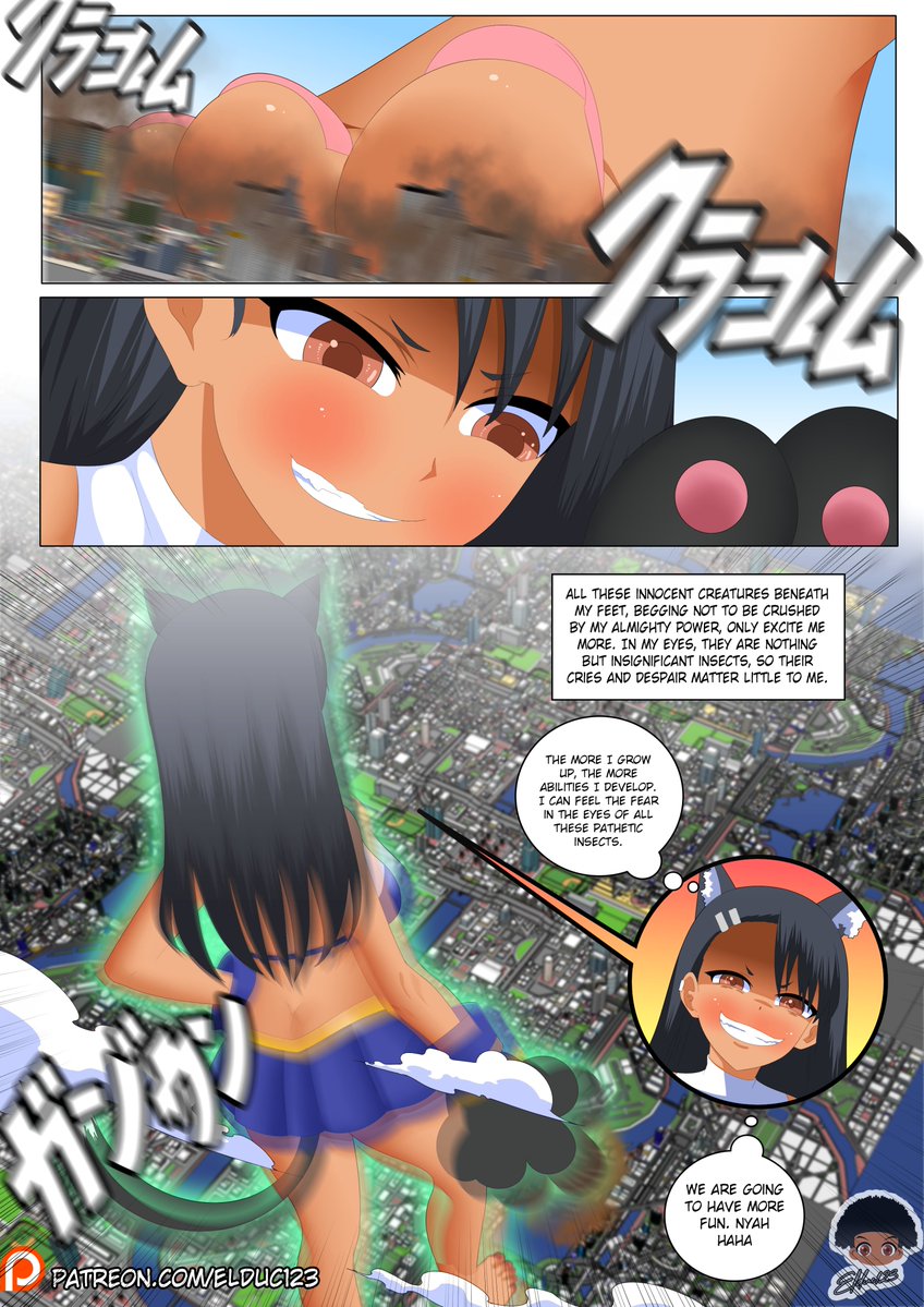 Nagatoro's playworld Page 4 | Comic available on Patreon 
#giantess