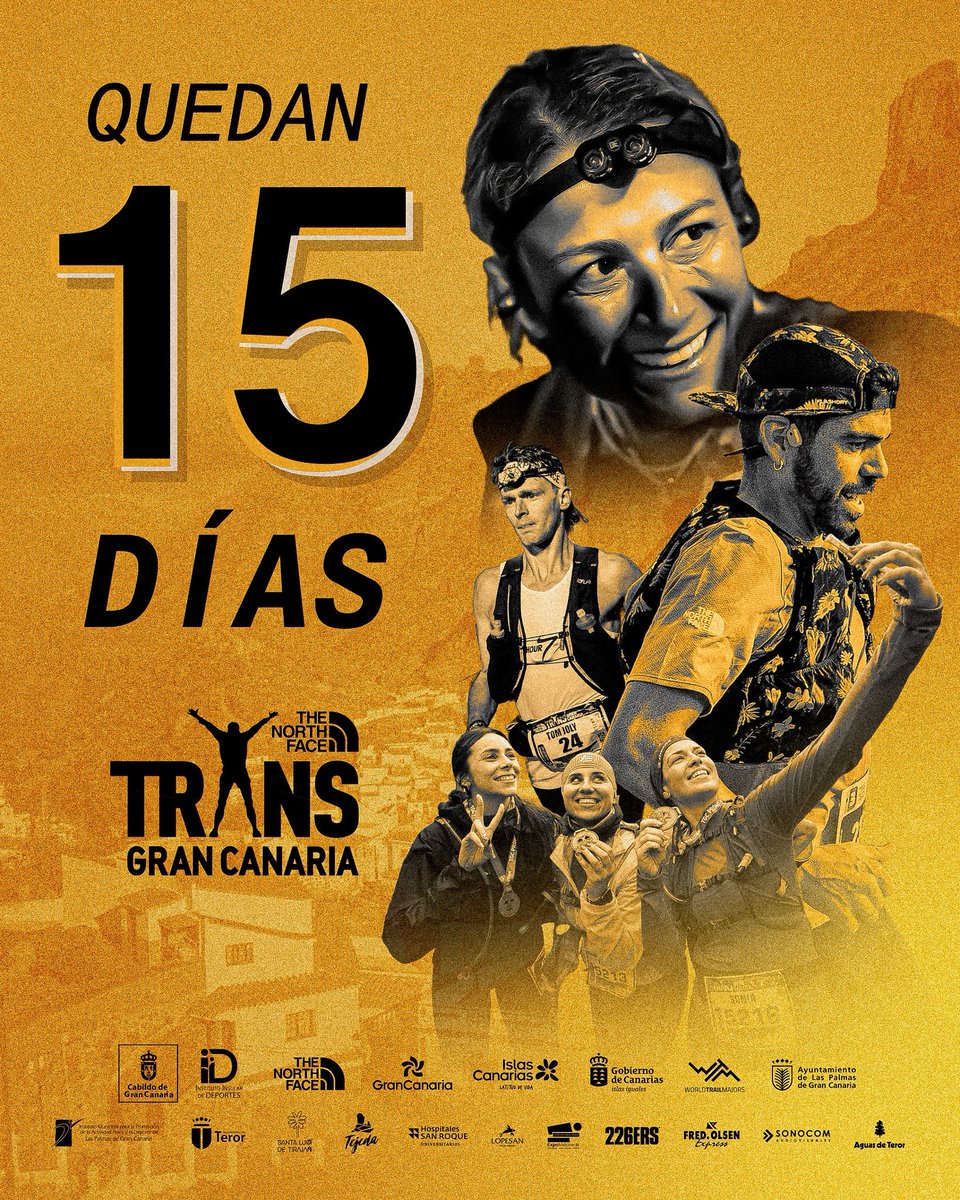 TransGC's tweet photo. 🇮🇨 Se siente, se palpa, 15 días y bajando para lo nuestro, lo del pueblo canario

 ….. The North Face #Transgrancanaria 🫣 is coming 🤗

@gctourism | #GranCanaria | @thenorthface https://t.co/zkVQi1mEO8