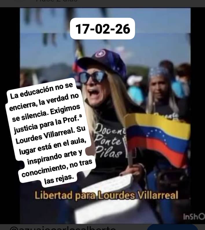 #LiberenALourdesVillarreal
#libertadparatodoslospresospolíticos
