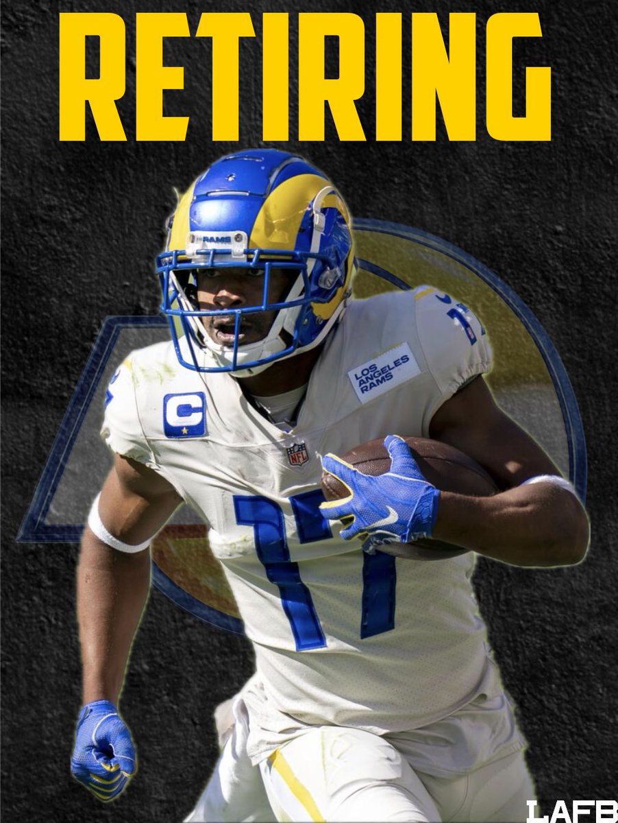 LAFBNetwork's tweet photo. Robert Woods is retiring after 13 NFL seasons, including five with the Rams. One of the most reliable and selfless receivers of his era, a true pro on and off the field.
Congrats on a great career, Bobby Trees.
#Rams #RamsHouse #RobertWoods #BobbyTrees #NFL #LosAngelesRams https://t.co/FyodP17jhY