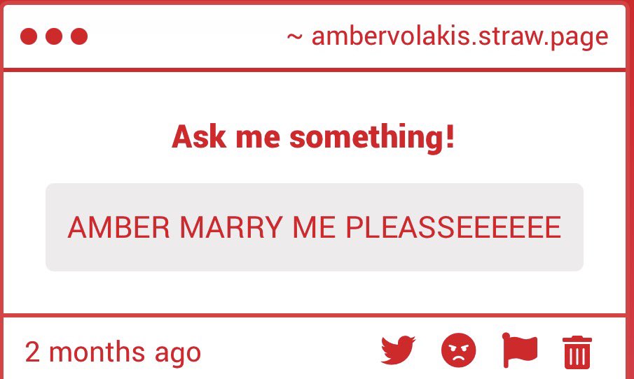ambervolakis78's tweet photo. Better later than ever…I have to say I’m a little flattered. https://t.co/XbTrmLhaze